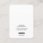 Visite Votre carte de présentation de bijoux de logo coll (Dos)
