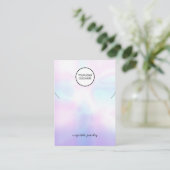 Visite Votre carte de présentation de collier iridescent (Debout devant)