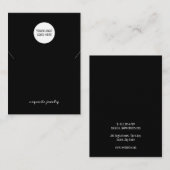 Visite Votre carte de présentation de collier simple avec (Devant / Derrière)