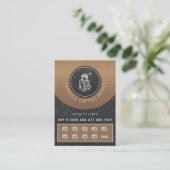 Visite Votre logo café café gratuit carte de fidélité caf (Debout devant)