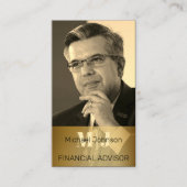Visite Votre propre conseiller financier photo Carte de v (Devant)