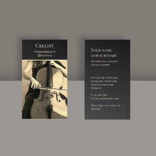 Visite Votre propre musicien de violoncelle photo Carte d