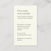 Visite Votre propre professeur de danse photo Carte de vi (Dos)