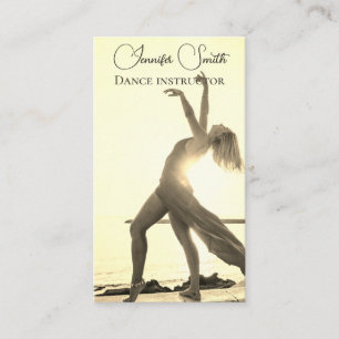Visite Votre propre professeur de danse photo Carte de vi