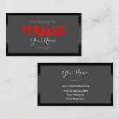 Visite Vous cherchez un avocat en difficulté carte de vis (Devant / Derrière)