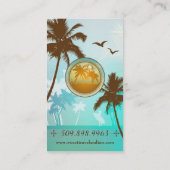 Visite Voyage tropical de plage et bleu de carte de (Dos)