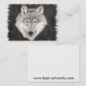 Visite Yeux de la carte de profil de loup (Devant / Derrière)