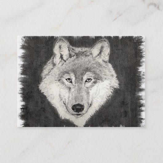 Visite Yeux de la carte de profil de loup (Devant)