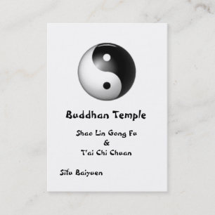 Visite Yin et carte de profil de Yang