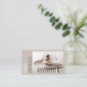 Visite Zen Sand Stones Spa & Wellness Beige Carte de visi (Debout devant)