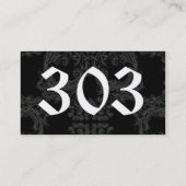 Visite Zone de carte d'affaires de code régional à motif (Dos)