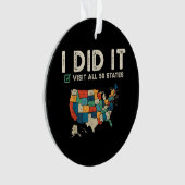 Visited All 50 US States - USA Map Travel - Visit  (devant)