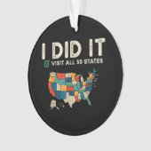 Visited All 50 US States - USA Map Travel - Visit  (devant)