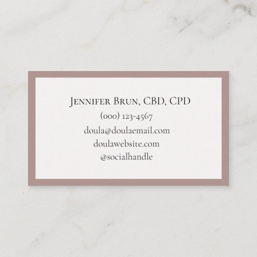 Visitekaartje (Achterkant)