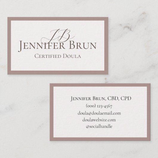 Visitekaartje (Voorkant / Achterkant)