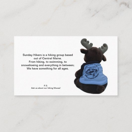 Visitekaartje (Achterkant)