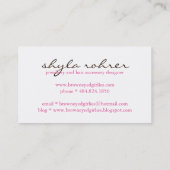 Visitekaartje (Achterkant)