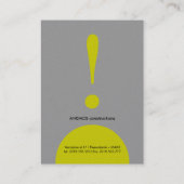 Visitekaartje (Achterkant)