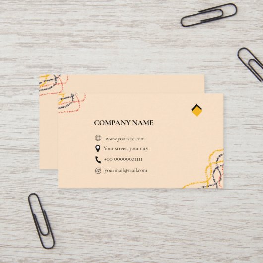 VISITEKAARTJE (Voorkant / Achterkant in situ)