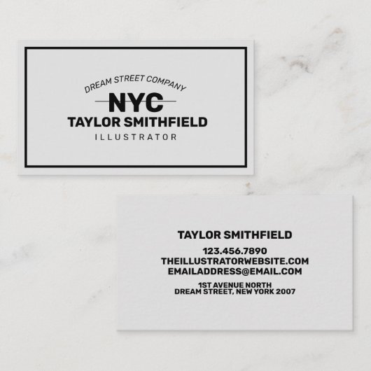  Visitekaartje (Voorkant / Achterkant)