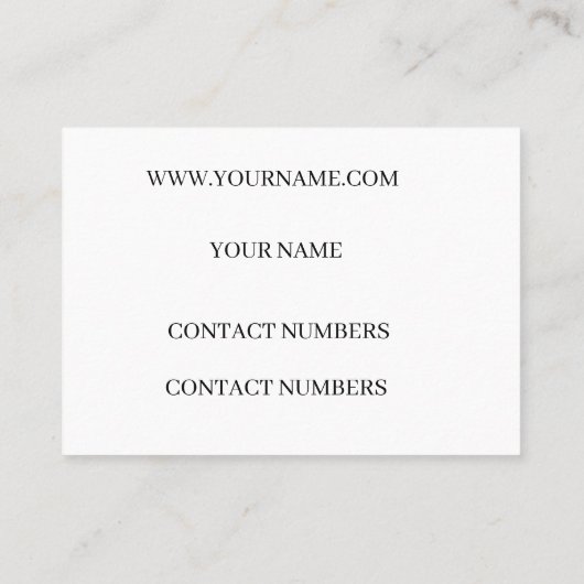 Visitekaartje (Achterkant)