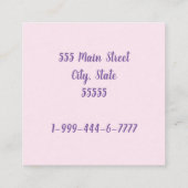 Visitekaartje (Achterkant)