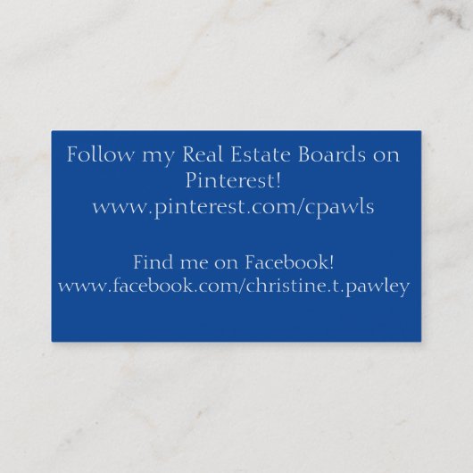 Visitekaartje (Achterkant)