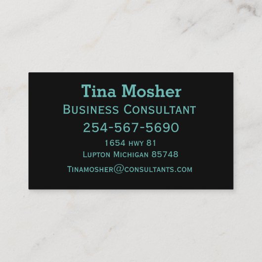 Visitekaartje (Achterkant)