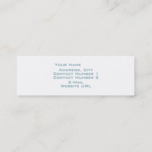 Visitekaartje (Achterkant)