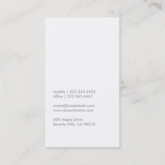 Visitekaartje (Achterkant)