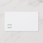 Visitekaartje (Achterkant)