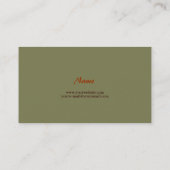 Visitekaartje (Achterkant)