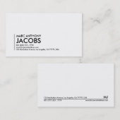 visitekaartje 006 - Vette plaat, zwart/wit (Voorkant / Achterkant)