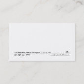 visitekaartje 006 - Vette plaat, zwart/wit (Achterkant)