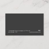 visitekaartje 006a - Vette plaat, grijs / wit (Achterkant)