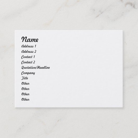 visitekaartje 2012 met kalender op rug (Voorkant)