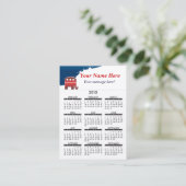 visitekaartje 2015 Kalender olifant Republikein (Staand voorkant)