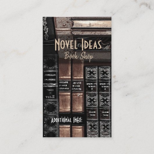Visitekaartje 2 Boekwinkel (Voorkant)