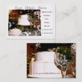 Visitekaartje Aangepaste bakkerij/bruiloft (Voorkant / Achterkant)