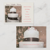 Visitekaartje Aangepaste bakkerij/bruiloft (Voorkant / Achterkant)