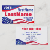 Visitekaartje Aangepaste Sjabloon campagne (Voorkant / Achterkant)