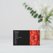 Visitekaartje aardbeien (Staand voorkant)