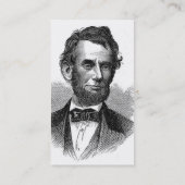 Visitekaartje Abraham Lincoln (Achterkant)