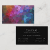 Visitekaartje abstract patroonpatroon (Voorkant / Achterkant)