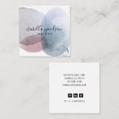 Visitekaartje abstracte Waterverf (Voorkant / Achterkant)