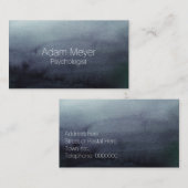 Visitekaartje abstracte Waterverf textiel (Voorkant / Achterkant)