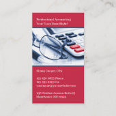 Visitekaartje accountant (Voorkant)