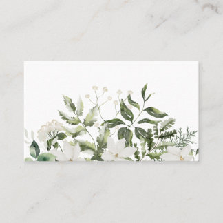Visitekaartje - afdruk van de waterverf van Floral