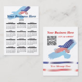 visitekaartje Amerikaanse agenda 2015 (Voorkant / Achterkant)