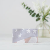 Visitekaartje Amerikaanse vlagsterren (Staand voorkant)